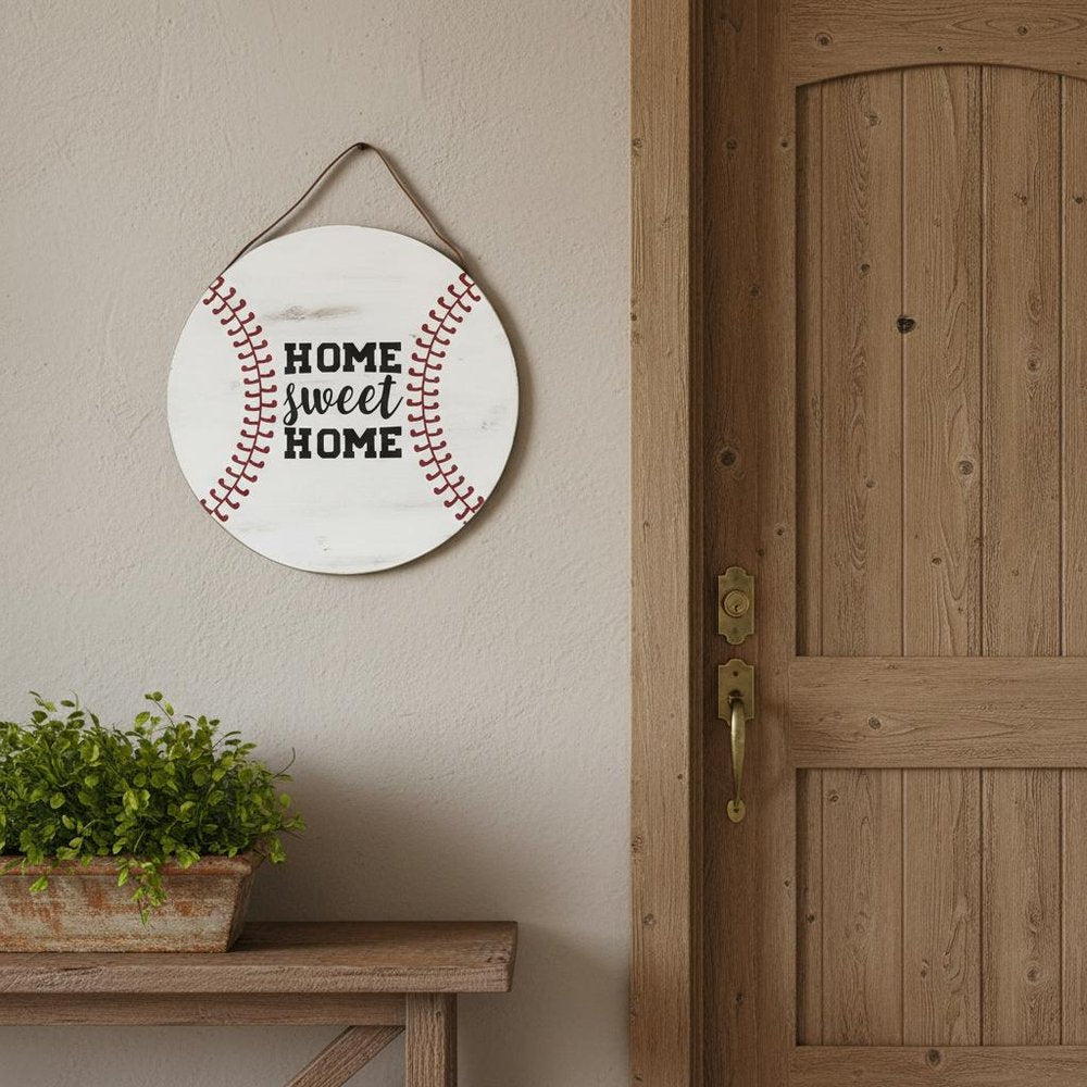 Set of Two Brown And White Home Sweet Home Wood Wall Decor — view 9