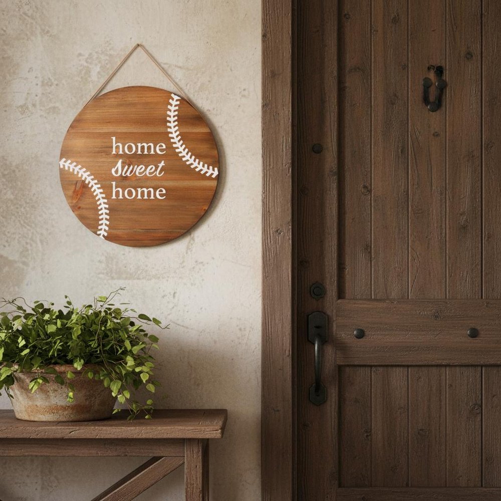 Set of Two Brown And White Home Sweet Home Wood Wall Decor — view 10