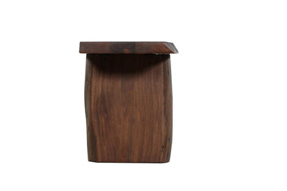 105" Brown Solid Wood Solid Wood Live Edge Dining Bench HomeRoots