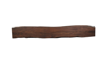 105" Brown Solid Wood Solid Wood Live Edge Dining Bench HomeRoots