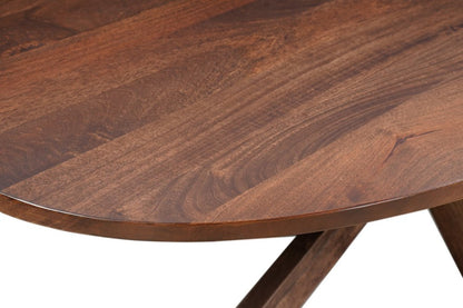 Seven Piece Brown Solid Wood Dining Set with Six Chairs HomeRoots