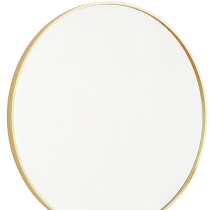 20" Gold Metal Round Framed Bathroom Vanity Mirror HomeRoots