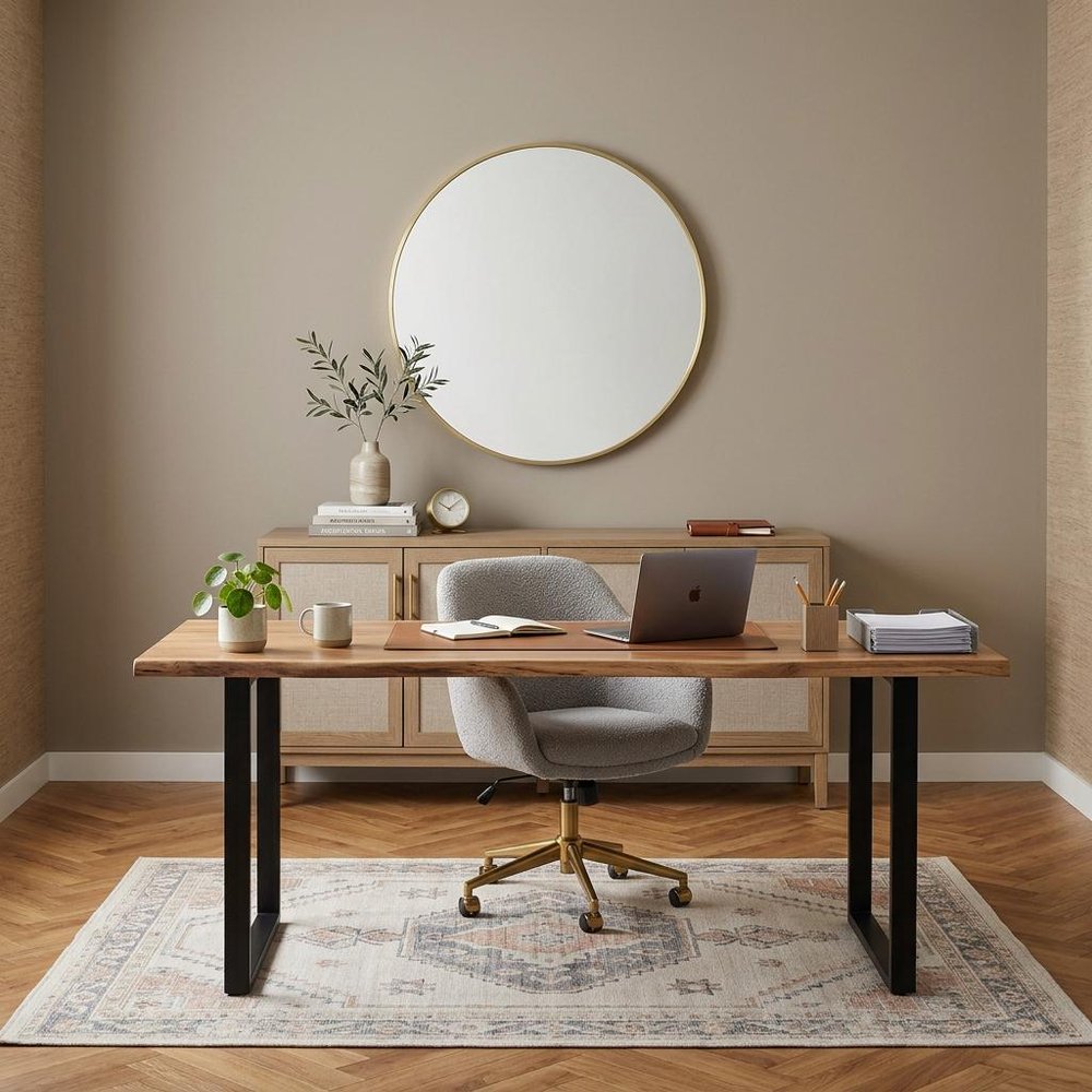 20" Gold Metal Round Framed Bathroom Vanity Mirror HomeRoots