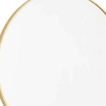 24" Gold Metal Round Framed Bathroom Vanity Mirror HomeRoots