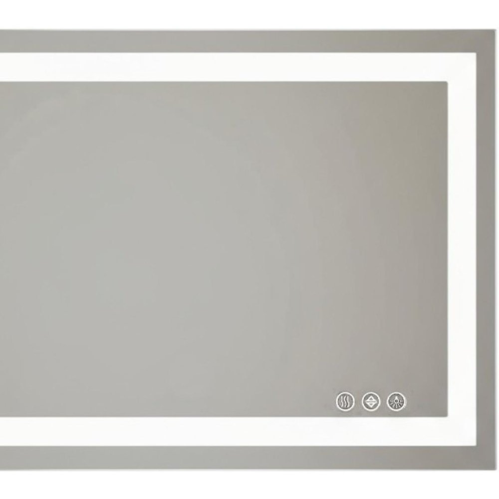 24" Clear Lighted Frameless Bathroom Vanity Mirror HomeRoots