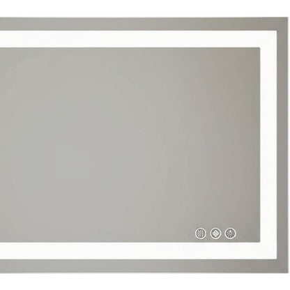 24" Clear Lighted Frameless Bathroom Vanity Mirror HomeRoots