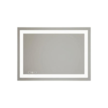 24" Clear Lighted Frameless Bathroom Vanity Mirror HomeRoots