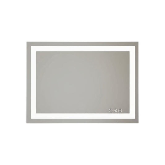 24" Clear Lighted Frameless Bathroom Vanity Mirror HomeRoots