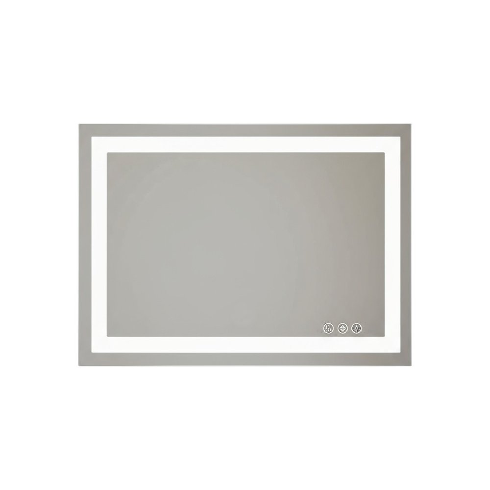 24" Clear Lighted Frameless Bathroom Vanity Mirror HomeRoots