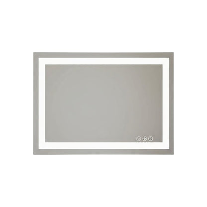 24" Clear Lighted Frameless Bathroom Vanity Mirror HomeRoots