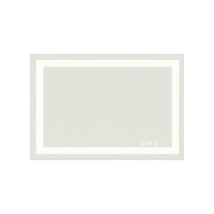 24" Clear Lighted Frameless Bathroom Vanity Mirror HomeRoots