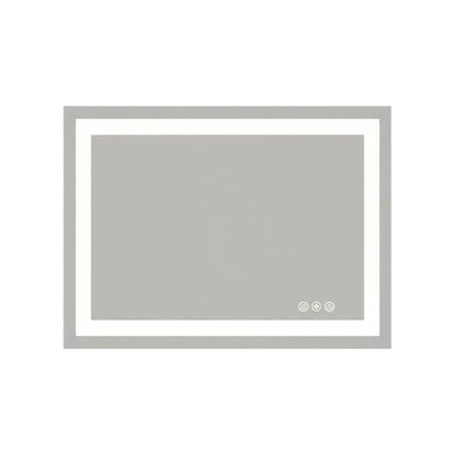 28" Clear Lighted Frameless Bathroom Vanity Mirror HomeRoots