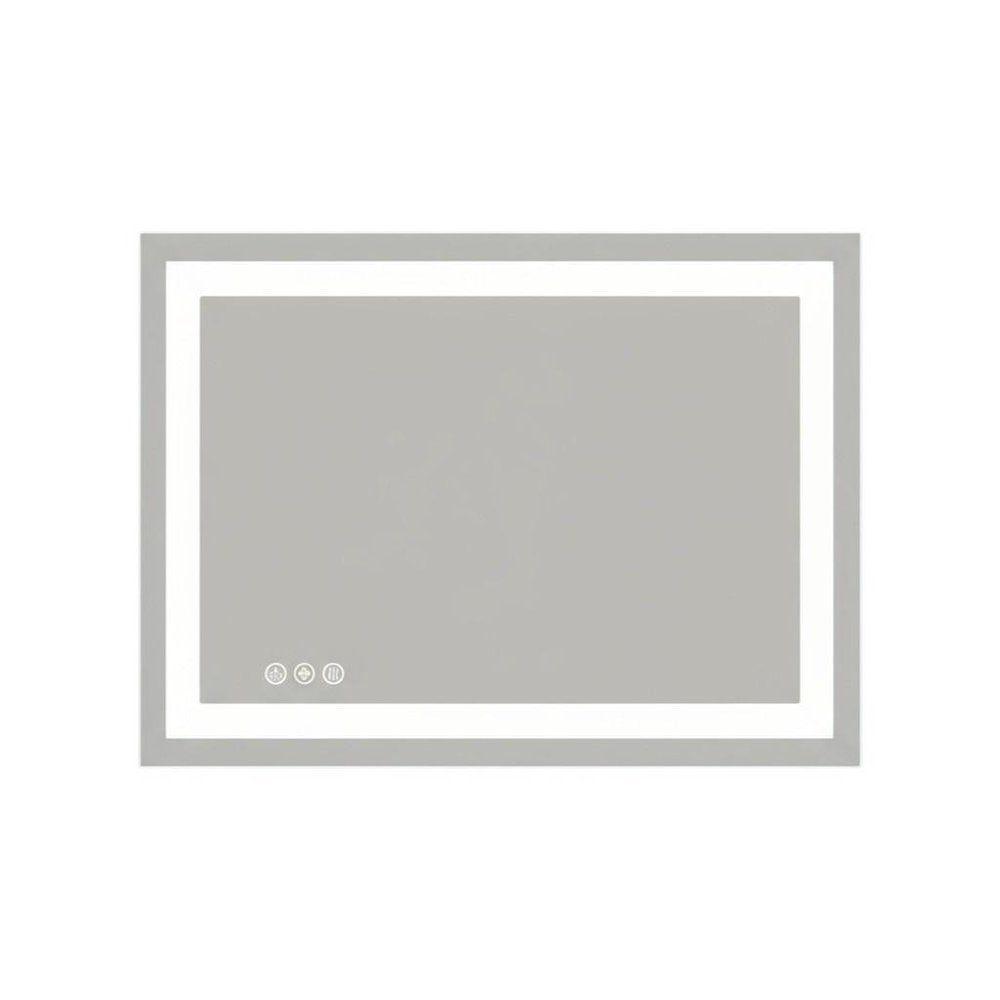 28" Clear Lighted Frameless Bathroom Vanity Mirror HomeRoots