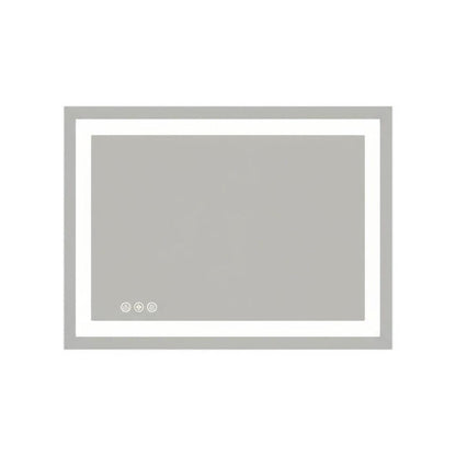 28" Clear Lighted Frameless Bathroom Vanity Mirror HomeRoots