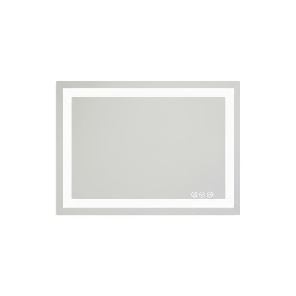 20" Clear Lighted Frameless Bathroom Vanity Mirror HomeRoots