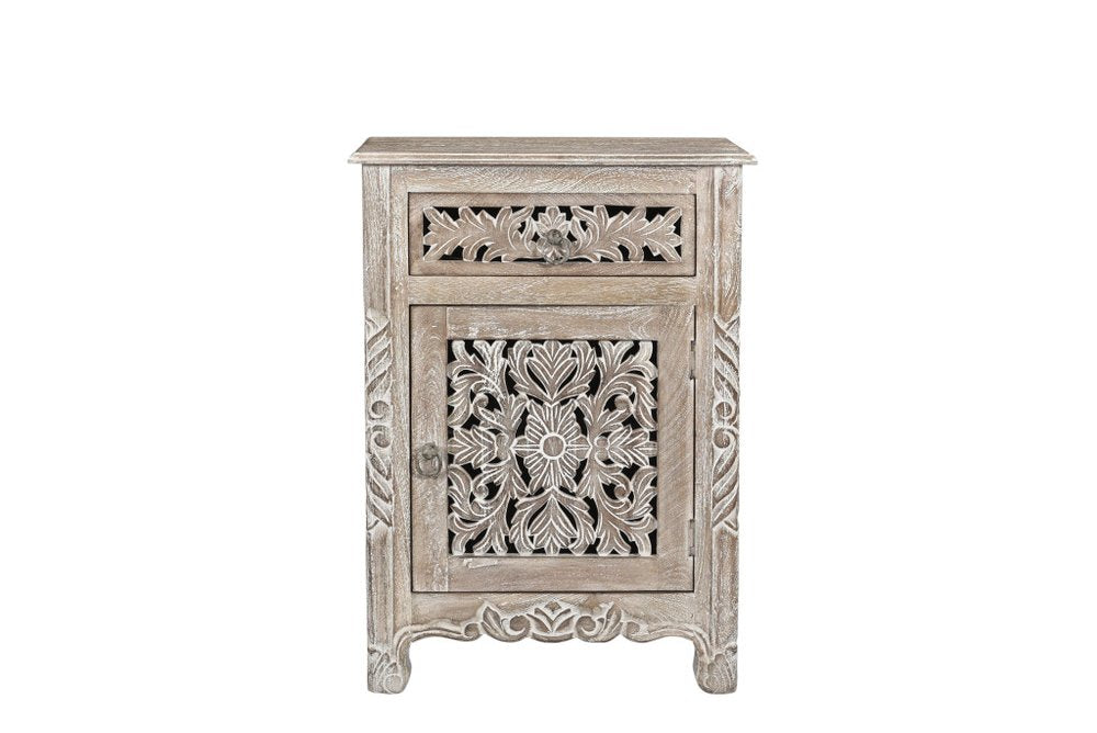 Three Piece Gray Solid Wood Bedroom Set — view 5