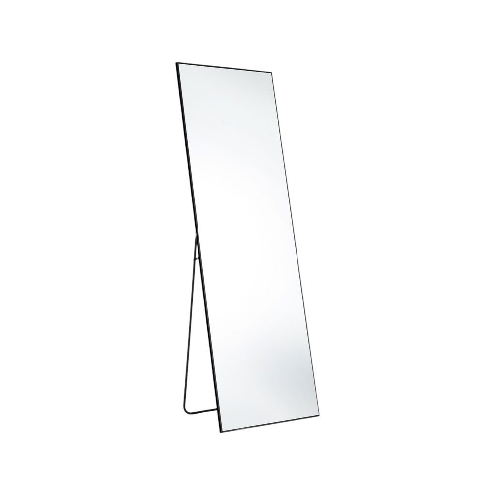 63" Black Metal Freestanding and Wall Mount Framed Full Length Mirror HomeRoots