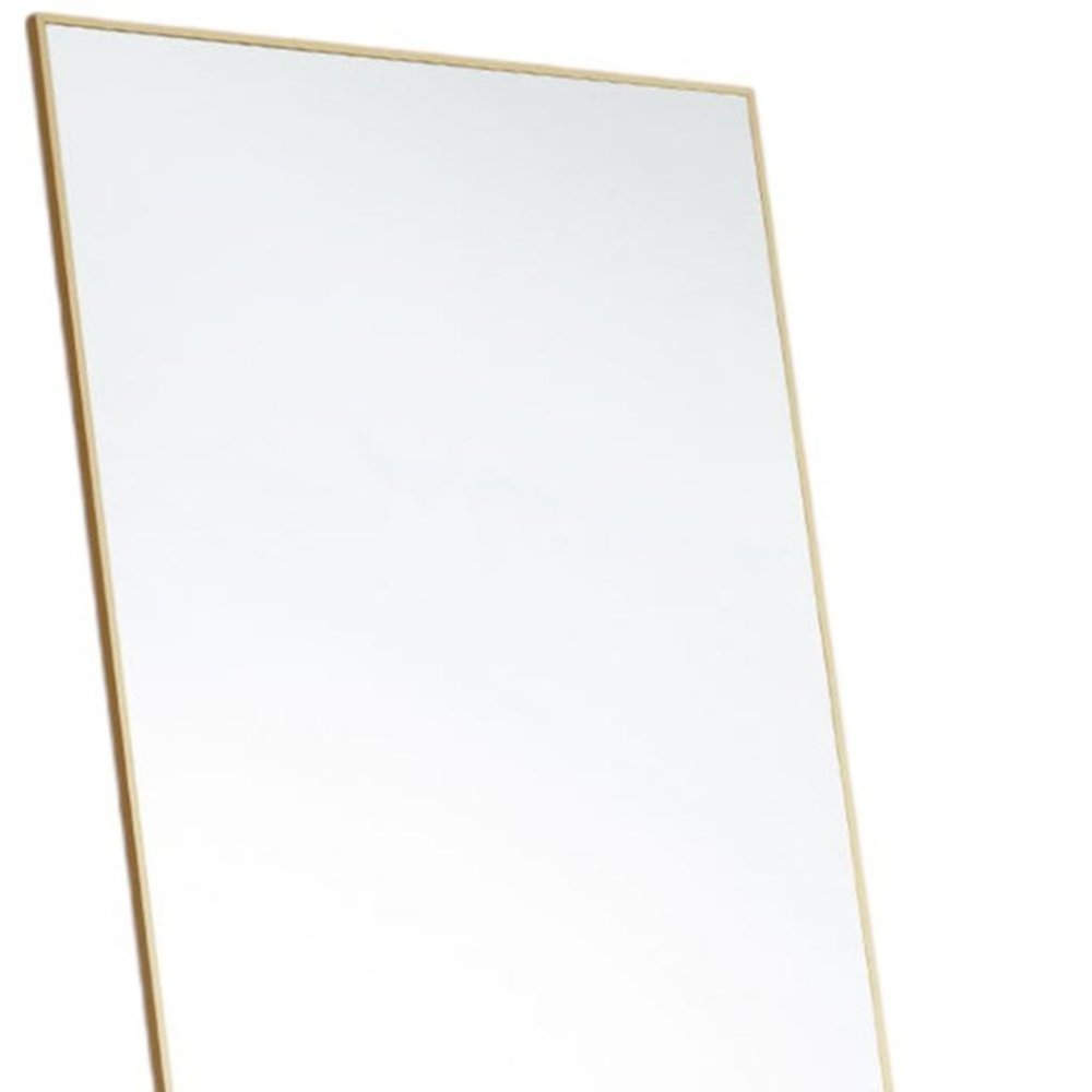 63" Gold Metal Freestanding and Wall Mount Framed Full Length Mirror HomeRoots