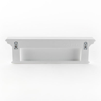 Four Hook 28" White Solid Wood Wall Mount Coat Rack HomeRoots