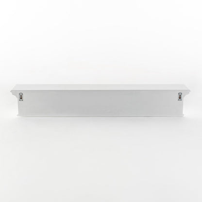 Eight Hook 51" White Solid Wood Wall Mount Coat Rack HomeRoots