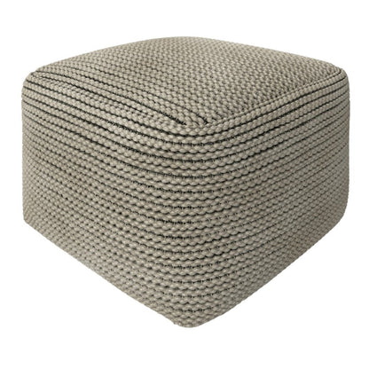 18" Brown Outdoor Pouf Ottoman HomeRoots