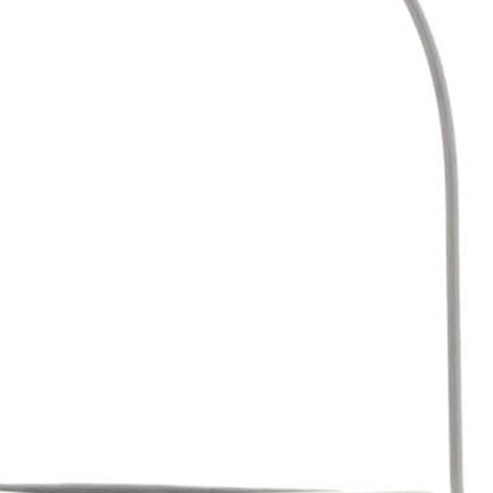 16" Gray Abstract Iron Tabletop Pillar Candle Holder HomeRoots