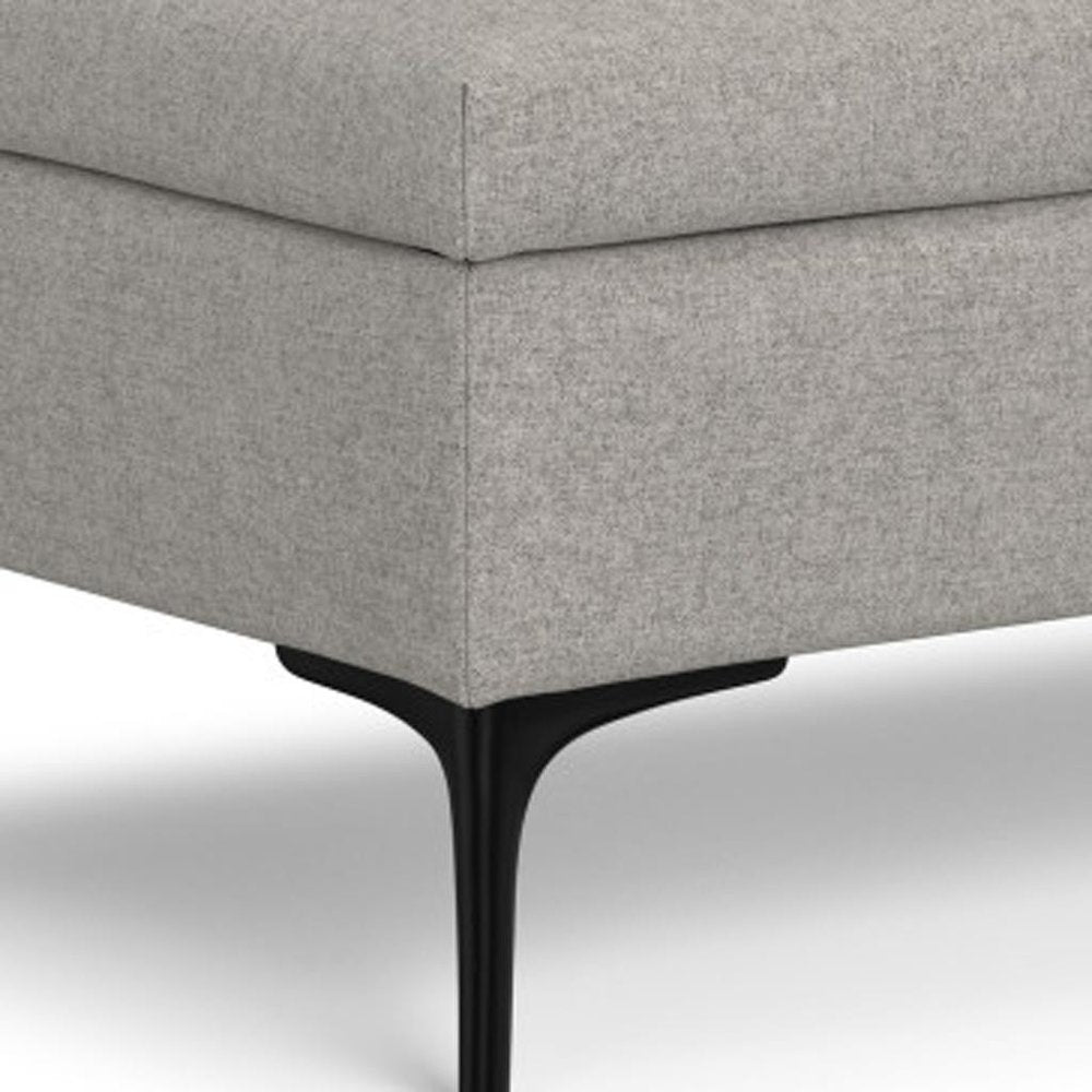 48" Cloud And Black Cocktail Ottoman With Storage — view 7