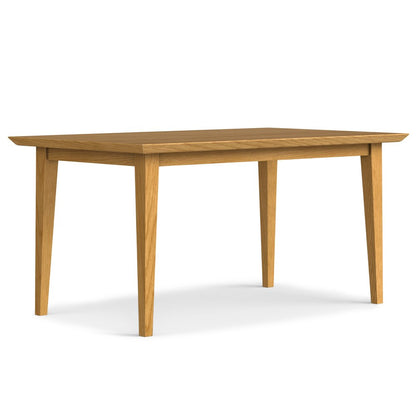 60" Oak Wood Dining Table HomeRoots