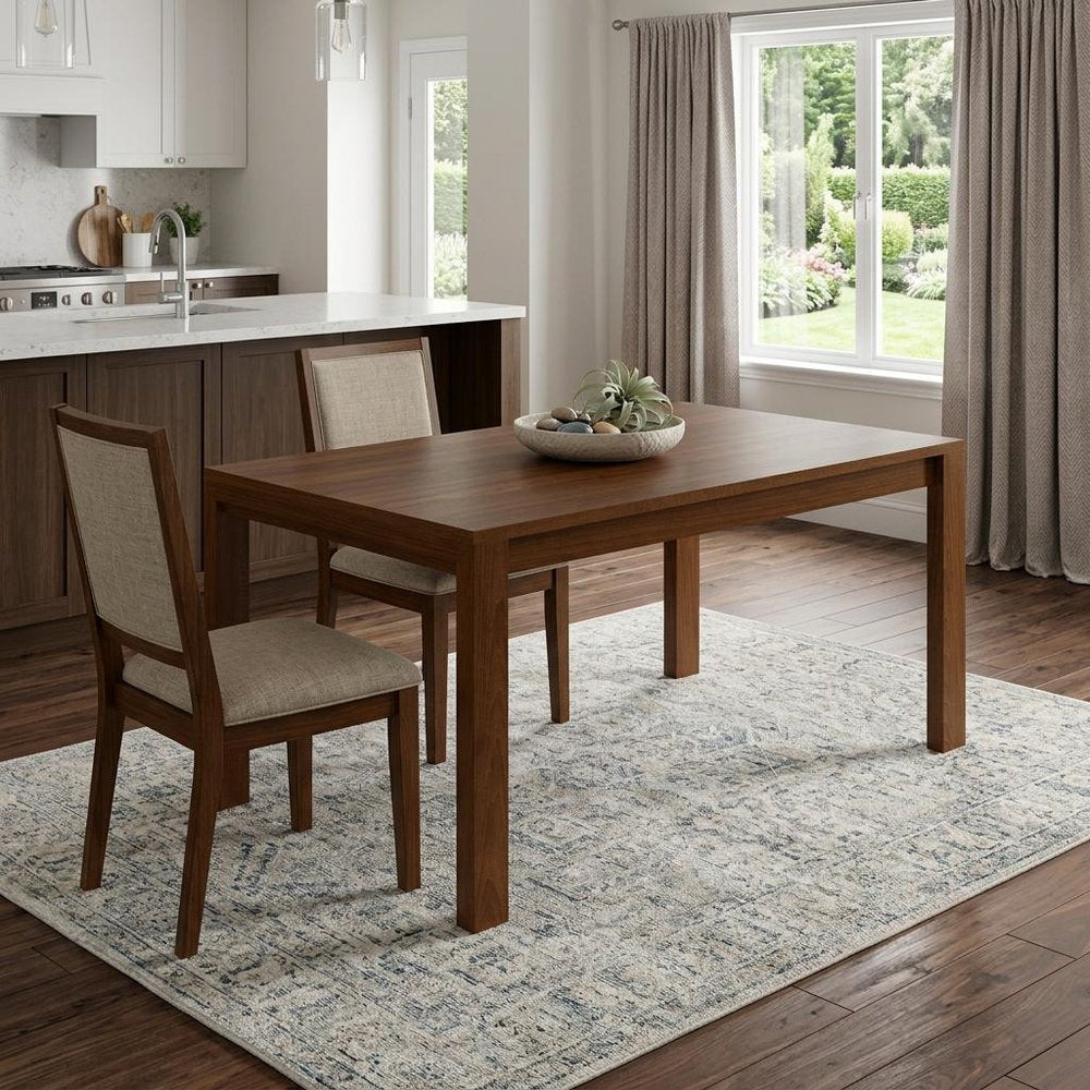 60" Oak Wood Dining Table — view 5