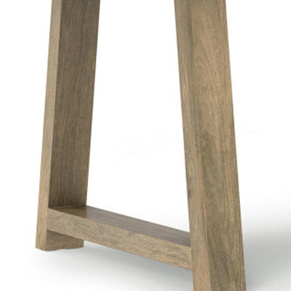 72" Gray Solid Wood Trestle Base Dining Table HomeRoots