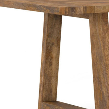 72" Gray Solid Wood Trestle Base Dining Table HomeRoots