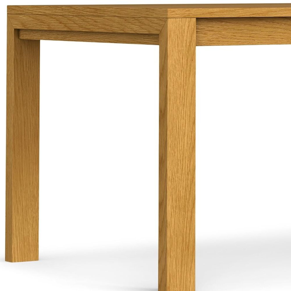 60" Oak Wood Dining Table HomeRoots