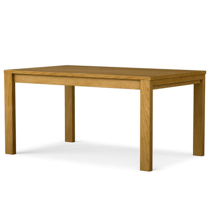 60" Oak Wood Butterfly Leaf Extendable Dining Table HomeRoots