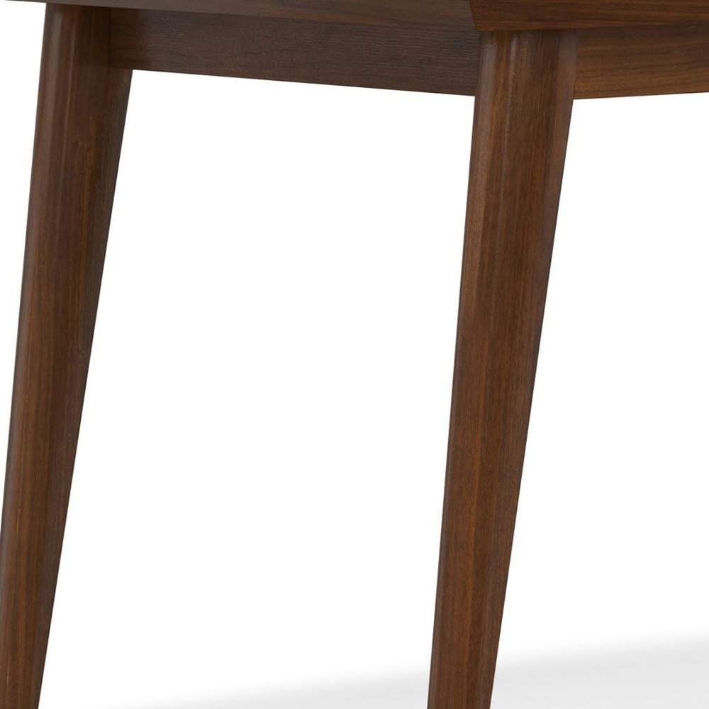 66" Walnut Wood Dining Table HomeRoots