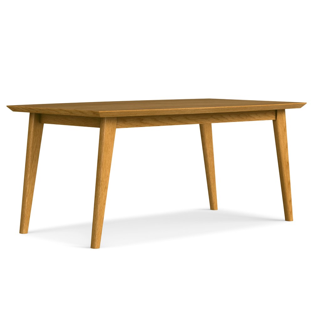 66" Walnut Wood Dining Table HomeRoots