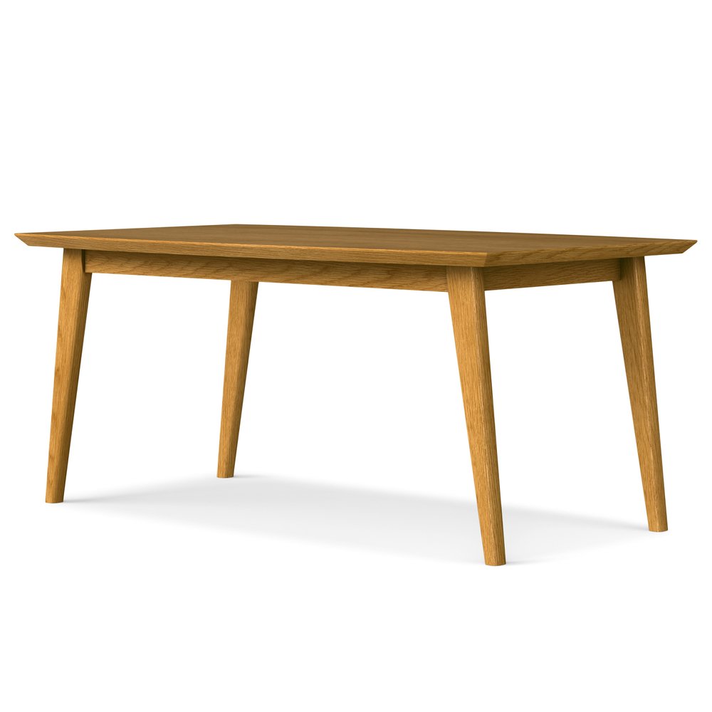66" Oak Wood Dining Table