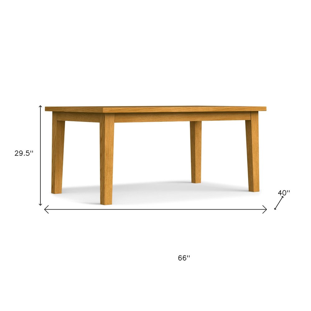 66" Walnut Wood Dining Table — view 4
