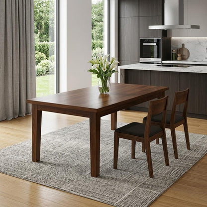 66" Oak Wood Dining Table HomeRoots