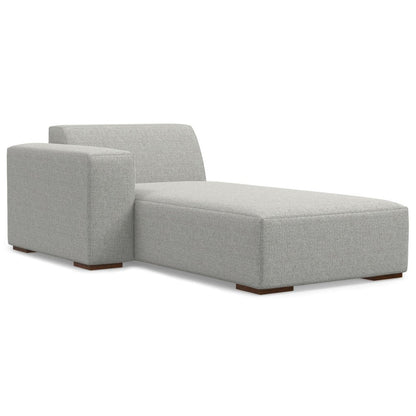 122" Gray Fabric Modular Sofa With Brown Legs HomeRoots