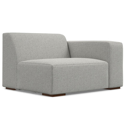 88" Gray Fabric Modular Sofa With Brown Legs HomeRoots