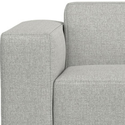 88" Gray Fabric Modular Sofa With Brown Legs HomeRoots