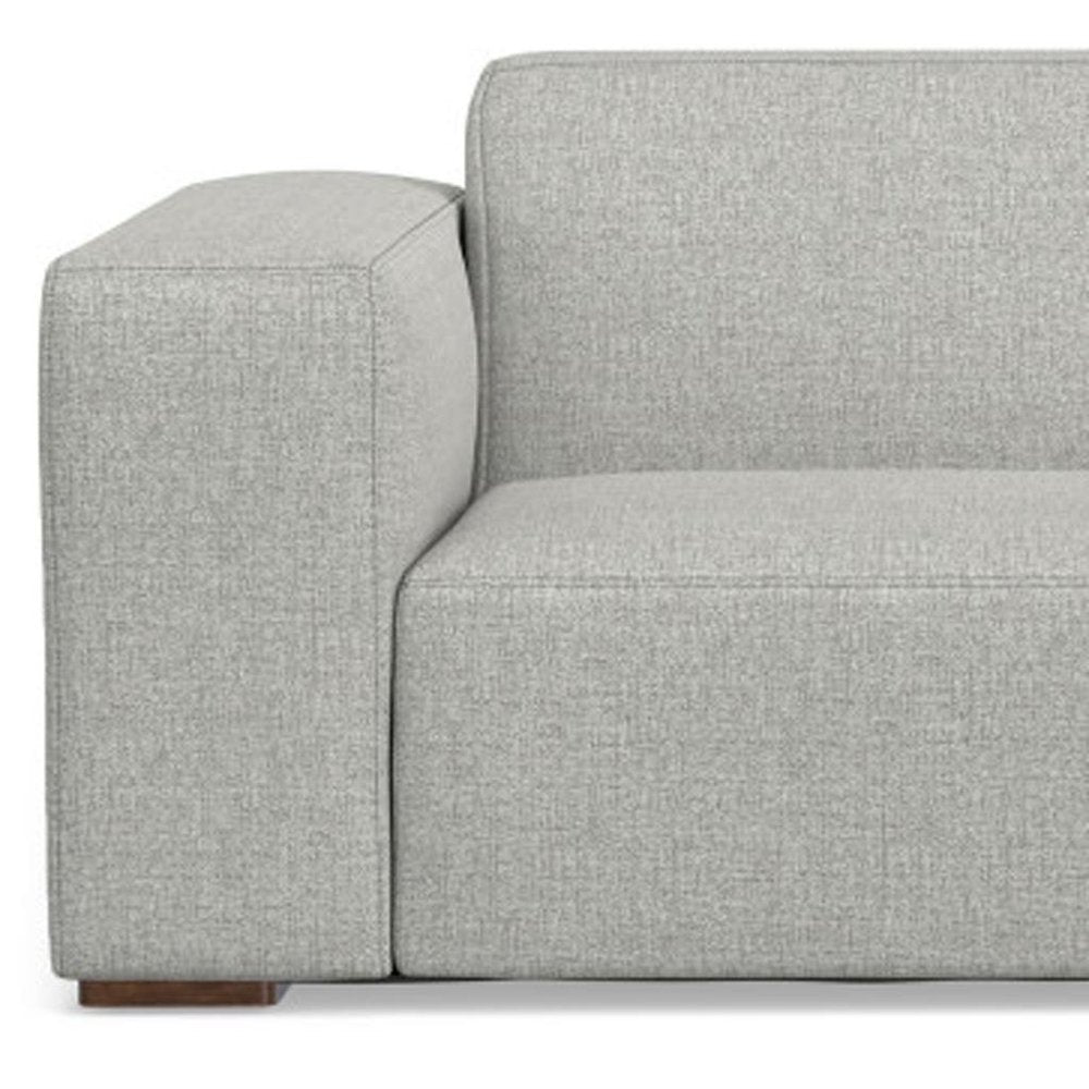 88" Gray Fabric Modular Sofa With Brown Legs HomeRoots
