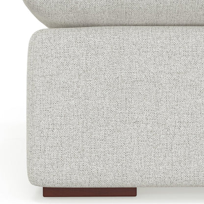 44" Gray Fabric Modular Sofa With Brown Legs HomeRoots