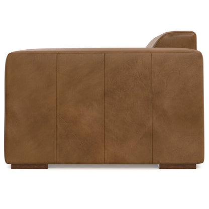 44" Brown Leather Modular Sofa HomeRoots