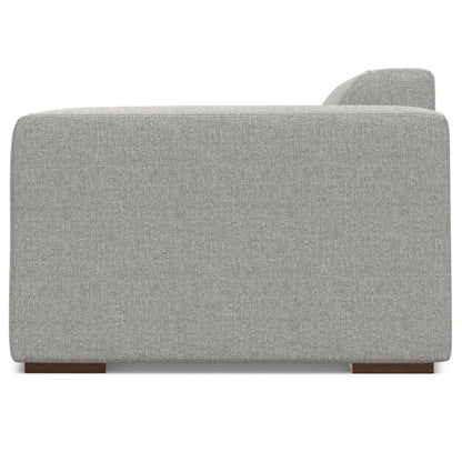 44" Gray Fabric Modular Sofa With Brown Legs HomeRoots