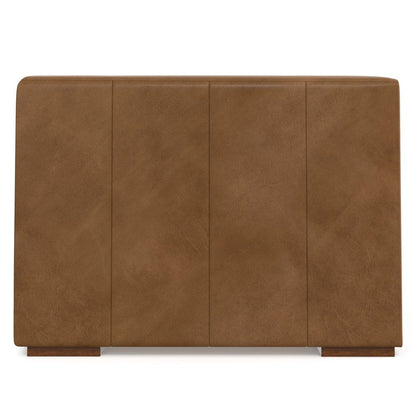 38" Brown Leather Modular Sofa HomeRoots