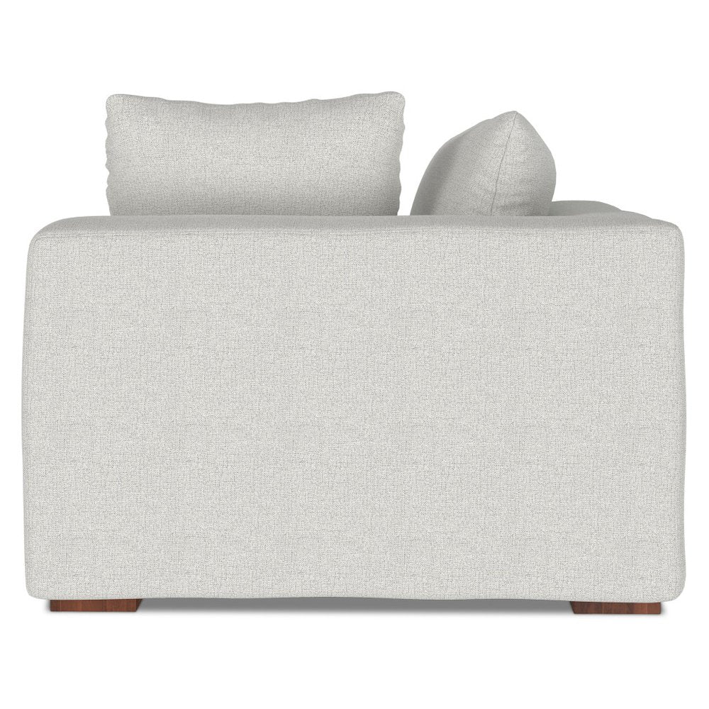 44" Gray Fabric Modular Sofa With Brown Legs HomeRoots