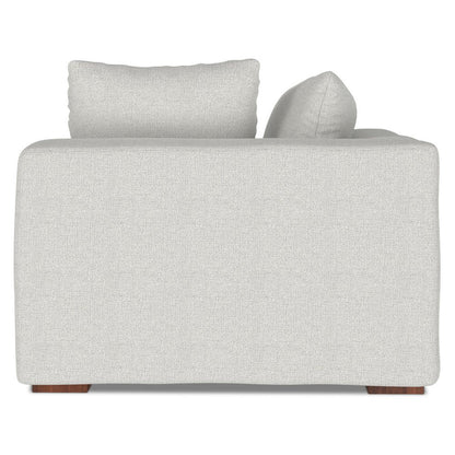 44" Gray Fabric Modular Sofa With Brown Legs HomeRoots