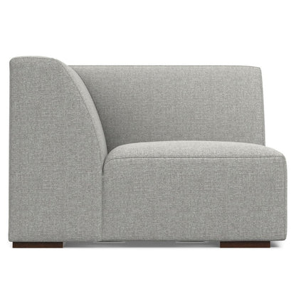 38" Gray Fabric Modular Sofa With Brown Legs HomeRoots