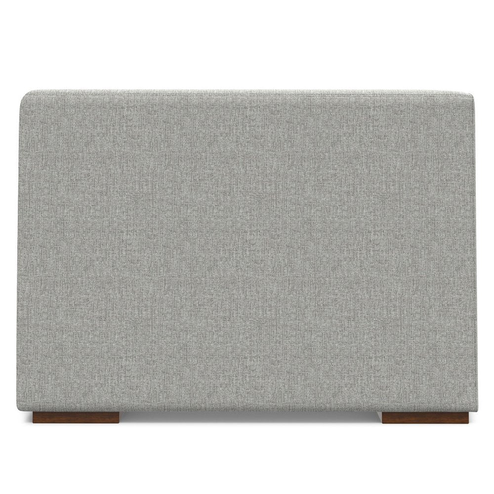 38" Gray Fabric Modular Sofa With Brown Legs HomeRoots